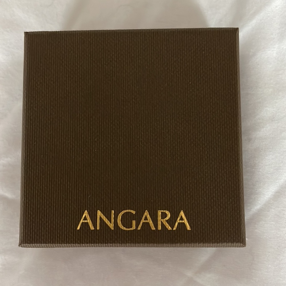 Angara Amber Post Earrings - Picture 2 of 5